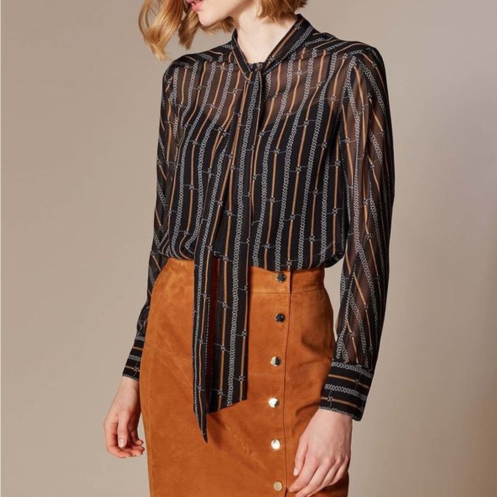 Karen Millen Chain Print Blouse